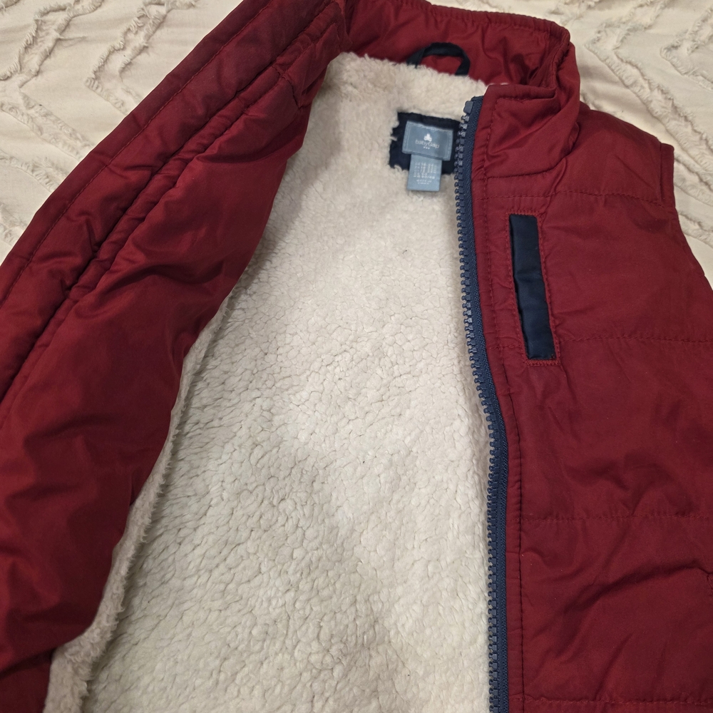 GAP Baby 18-24 Kids Red Quilted Vest